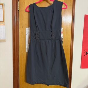 Cynthia Rowley Grey gray Stretch Knit A Line Dress Sleeveless Size S